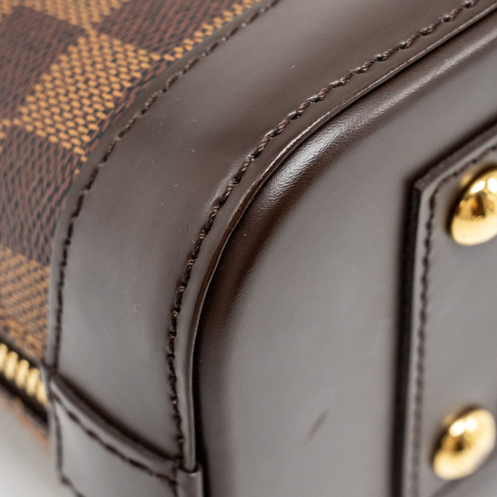 LOUIS VUITTON ALMA BB DAMIER EBENE CANVAS GHW