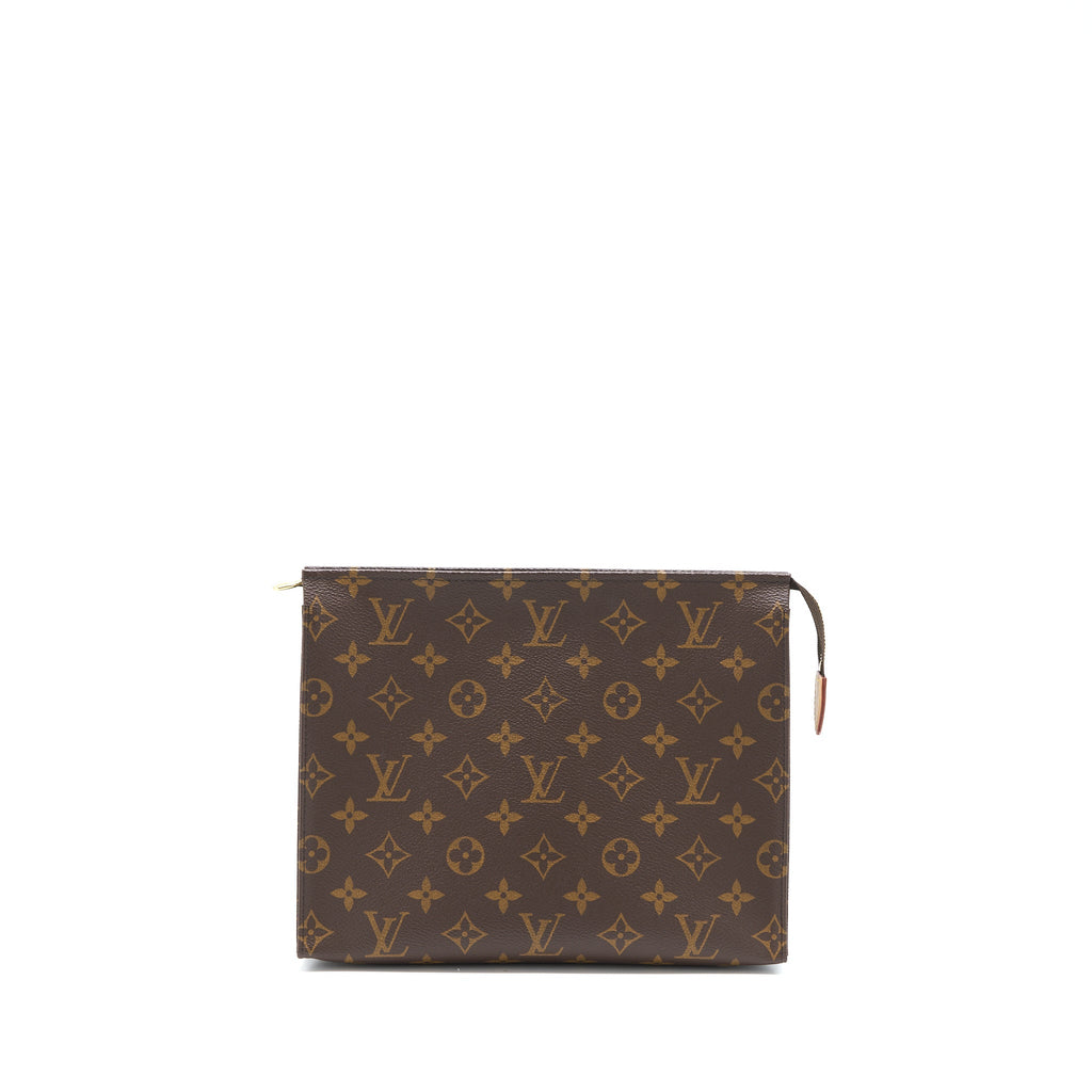 LOUIS VUITTON TOILETRY POCHETTE 26 MONOGRAM CANVAS GHW
