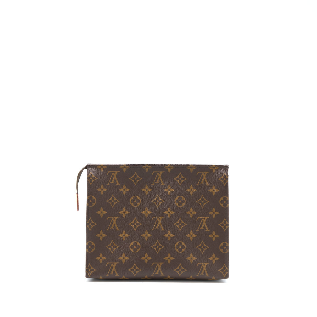 LOUIS VUITTON TOILETRY POCHETTE 26 MONOGRAM CANVAS GHW