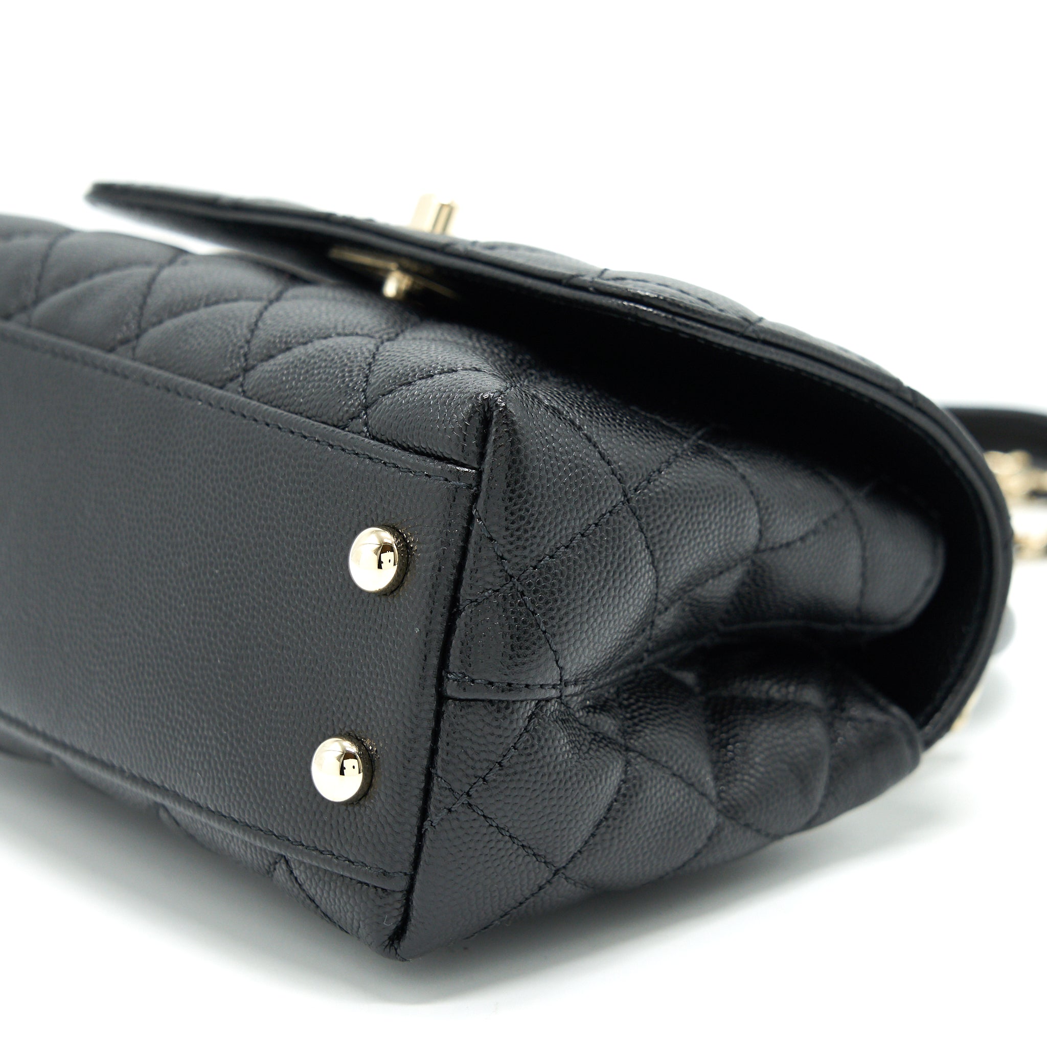 CHANEL EXTRA MINI COCO HANDLE BLACK LGHW
