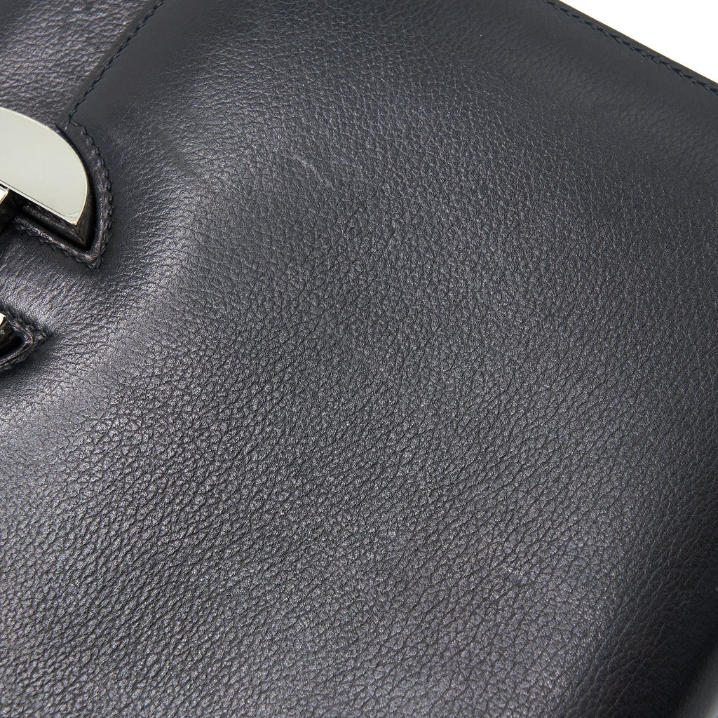 HERMES 2002 20 BAG EVERGRAIN BLACK SHW