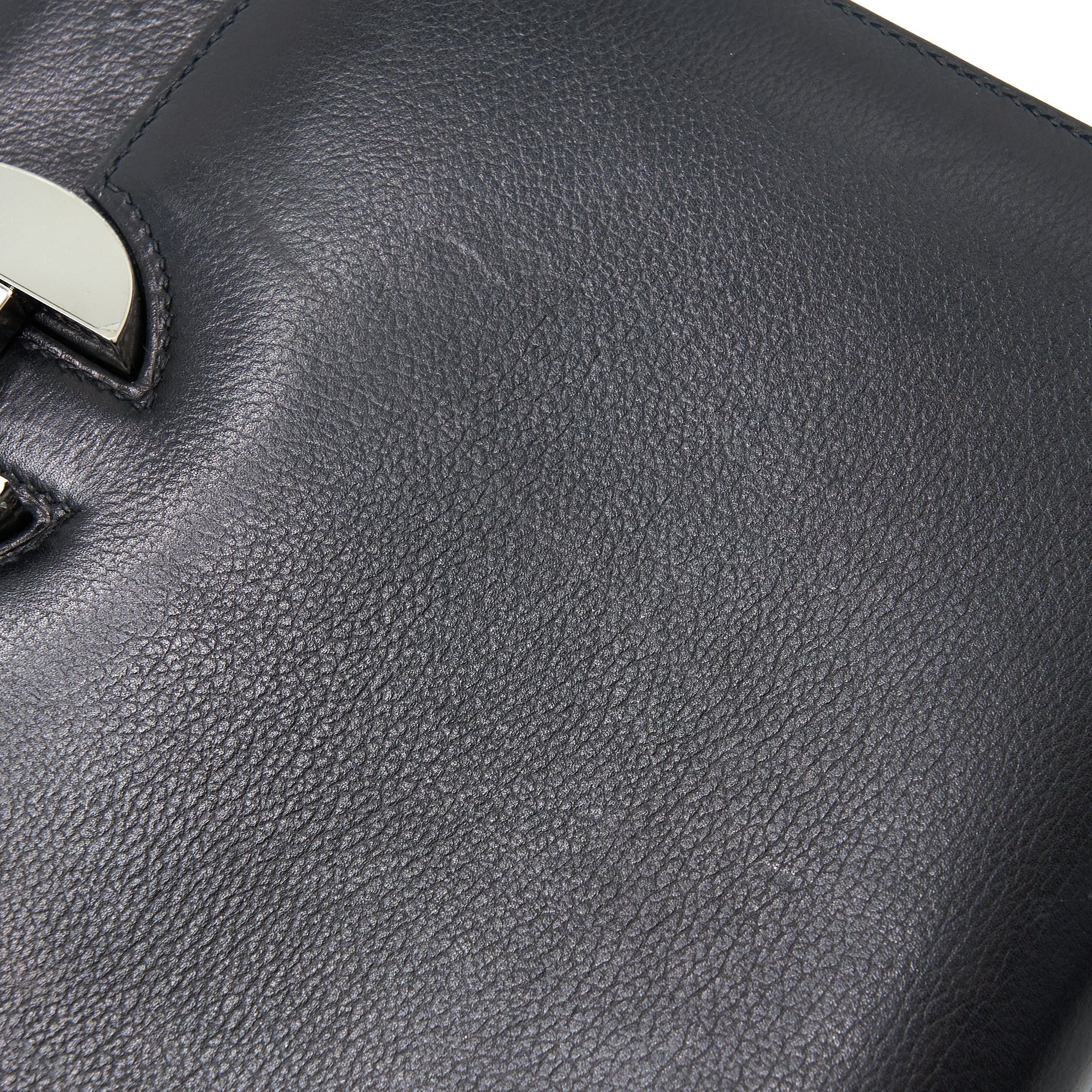 HERMES 2002 20 BAG EVERGRAIN BLACK SHW