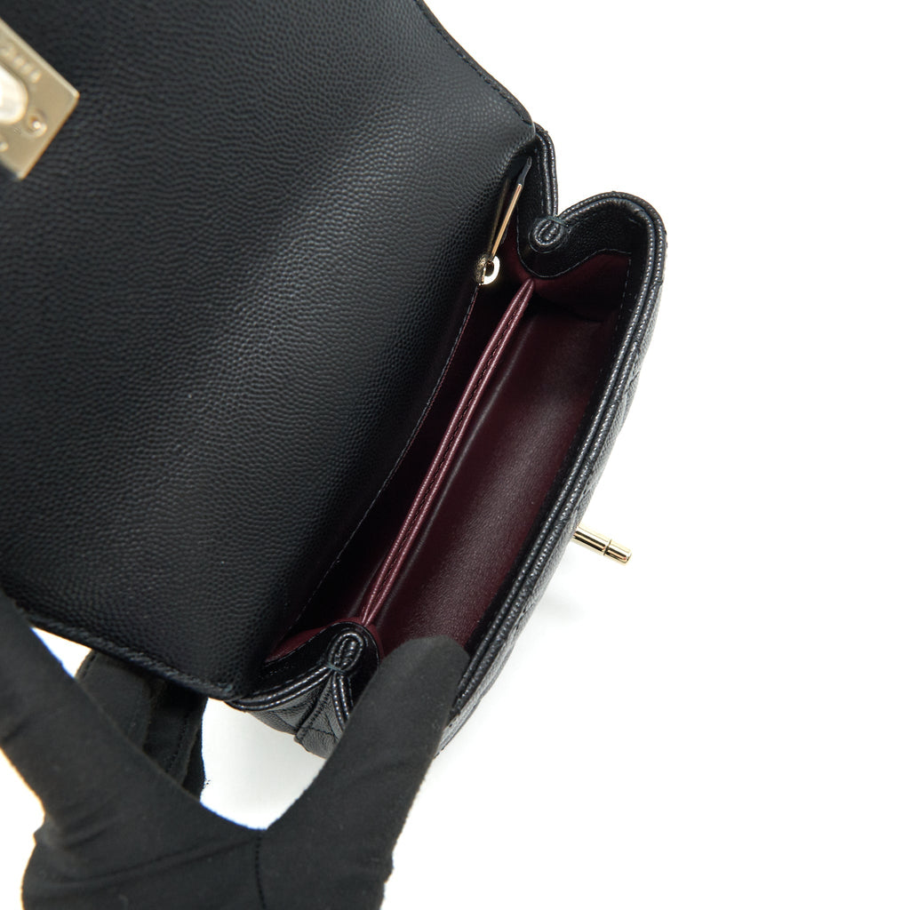 CHANEL EXTRA MINI COCO HANDLE BLACK LGHW