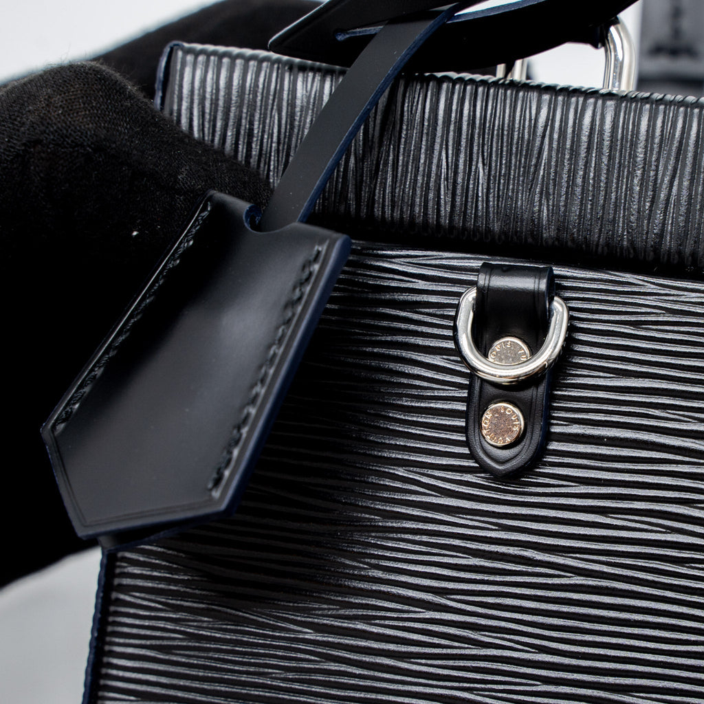 LOUIS VUITTON BLEECKER BOX BAG EPI BLACK SHW