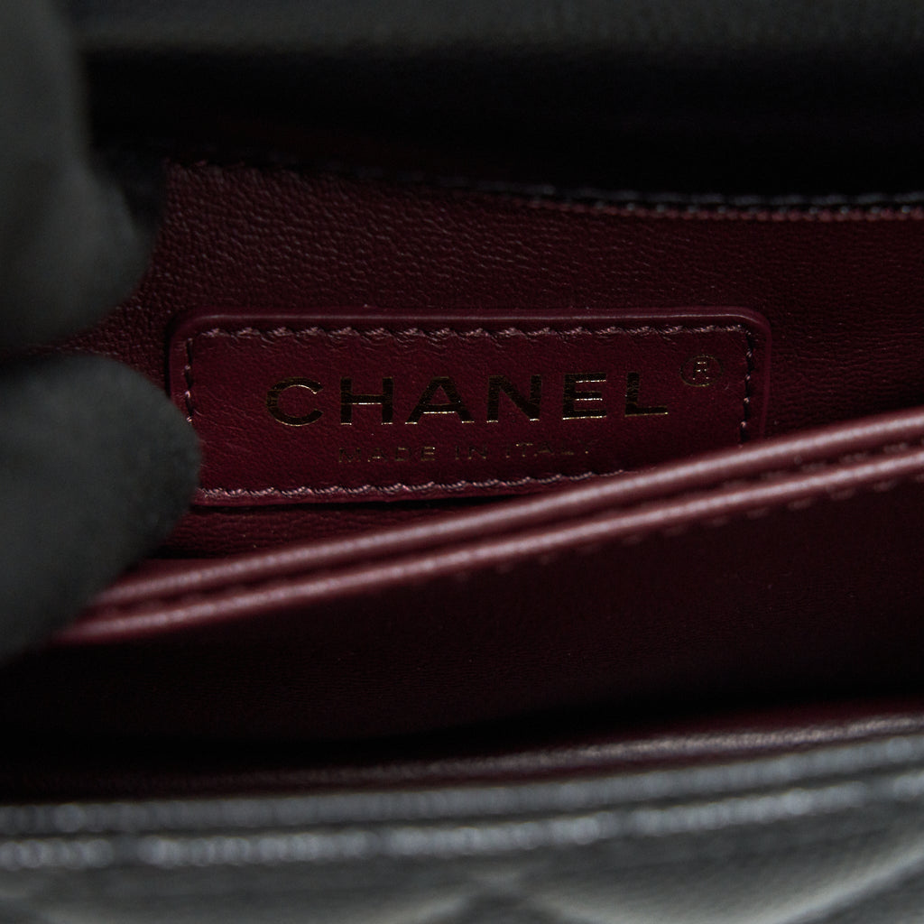 CHANEL EXTRA MINI COCO HANDLE BLACK LGHW