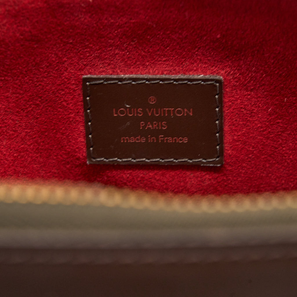 LOUIS VUITTON TREVI BAG DAMIER EBENE CANVAS GHW