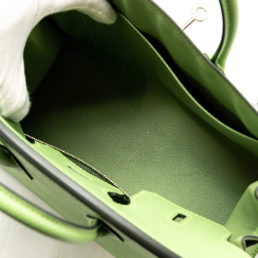 HERMES BIRKIN 25 EPSOM VERT CRIQUET SHW