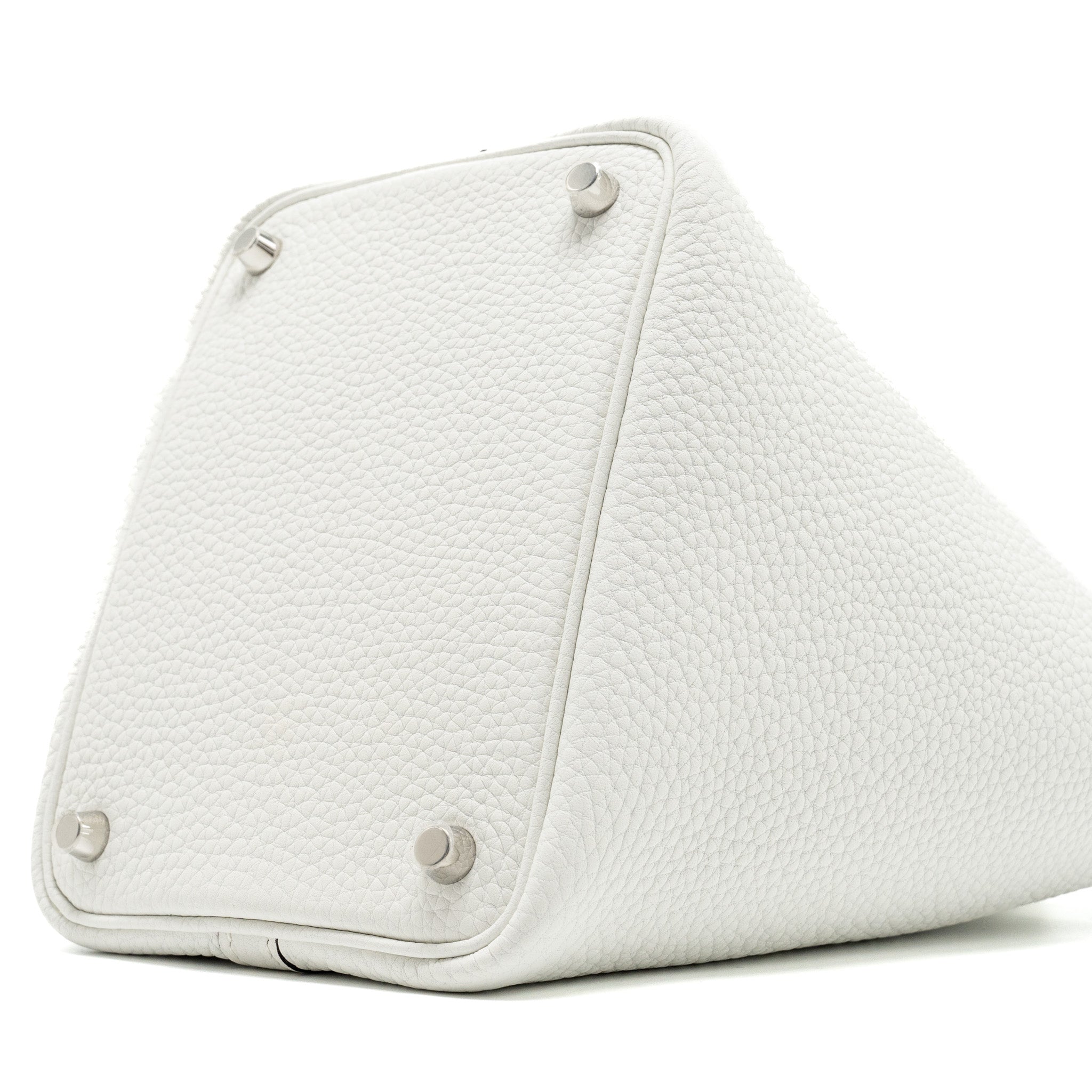 HERMES PICOTIN 18 LOCK BAG CLEMENCE NEW WHITE SHW