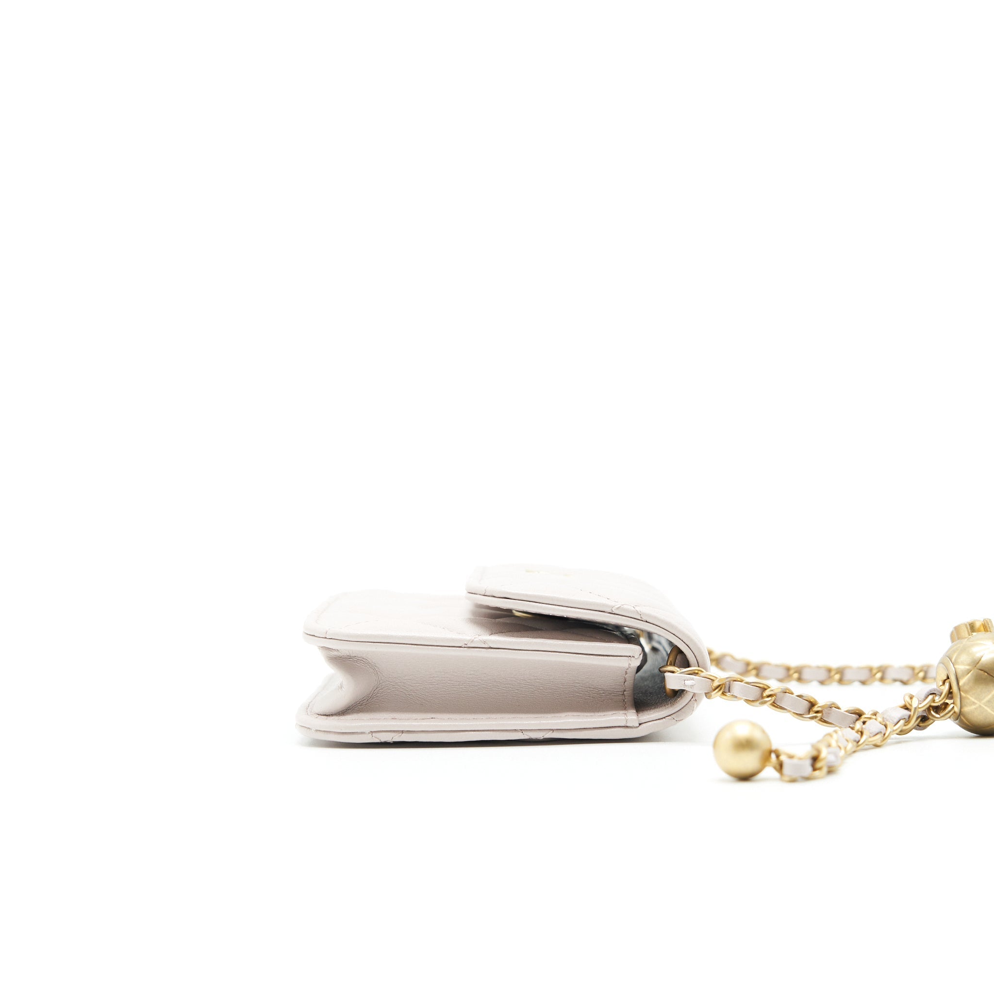 CHANEL 21B LILAC/ LIGHT PURPLE PEARL CRUSH MINI BELT BAG