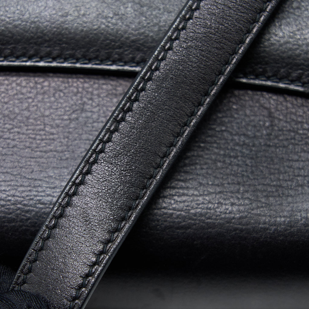 HERMES 2002 20 BAG EVERGRAIN BLACK SHW