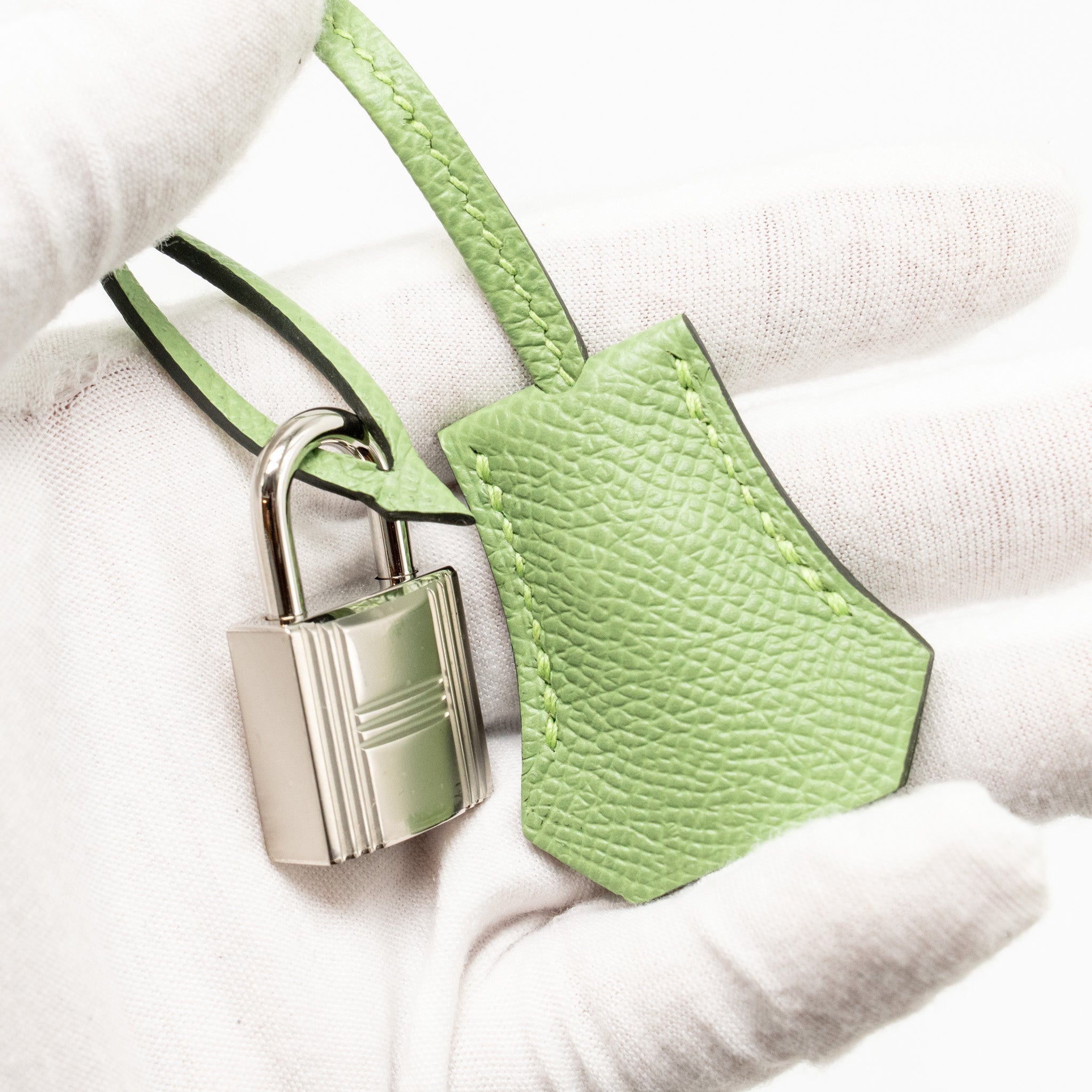 HERMES BIRKIN 25 EPSOM VERT CRIQUET SHW