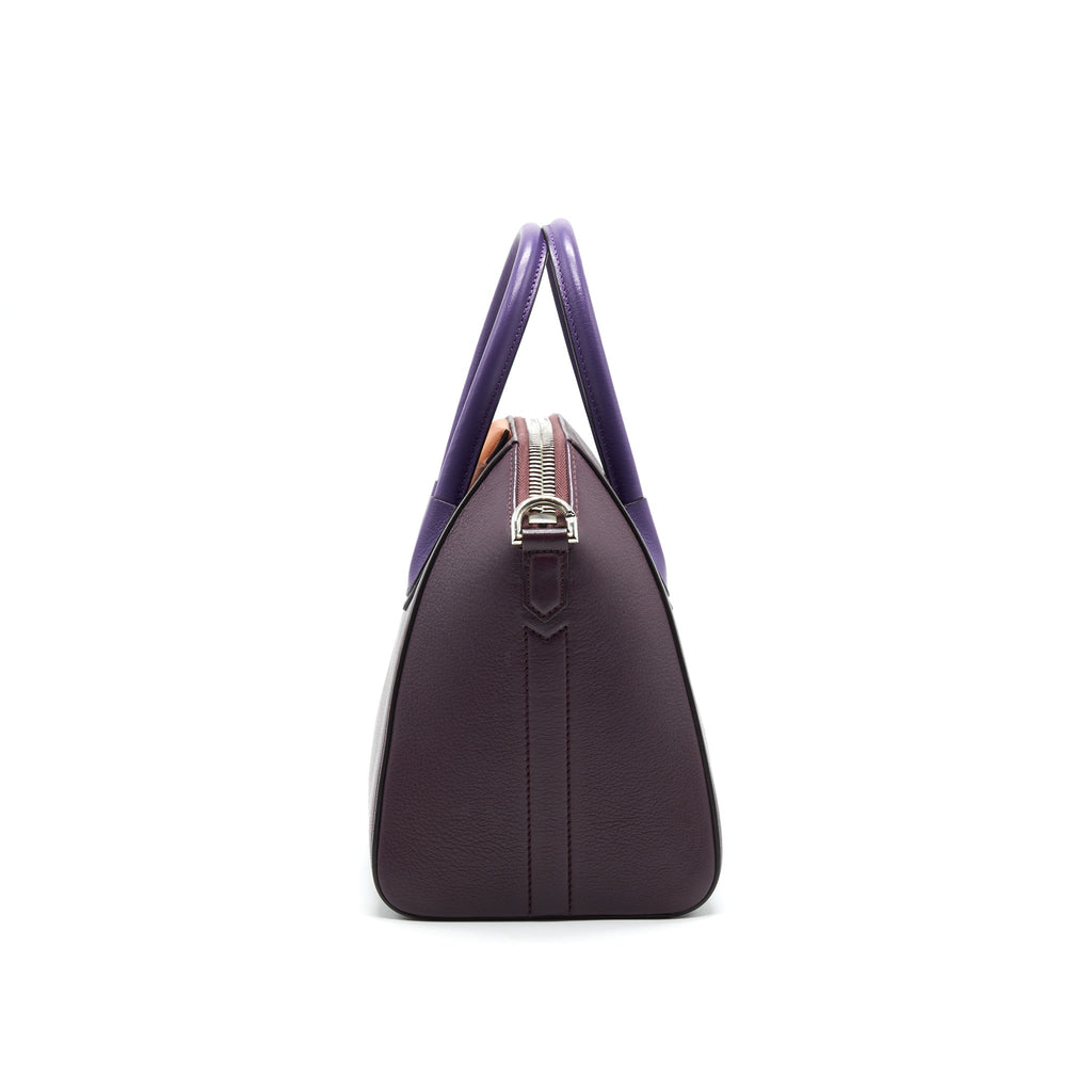 GIVENCHY SMALL ANTIGONA BAG BURGUNDY MULTI COLOUR