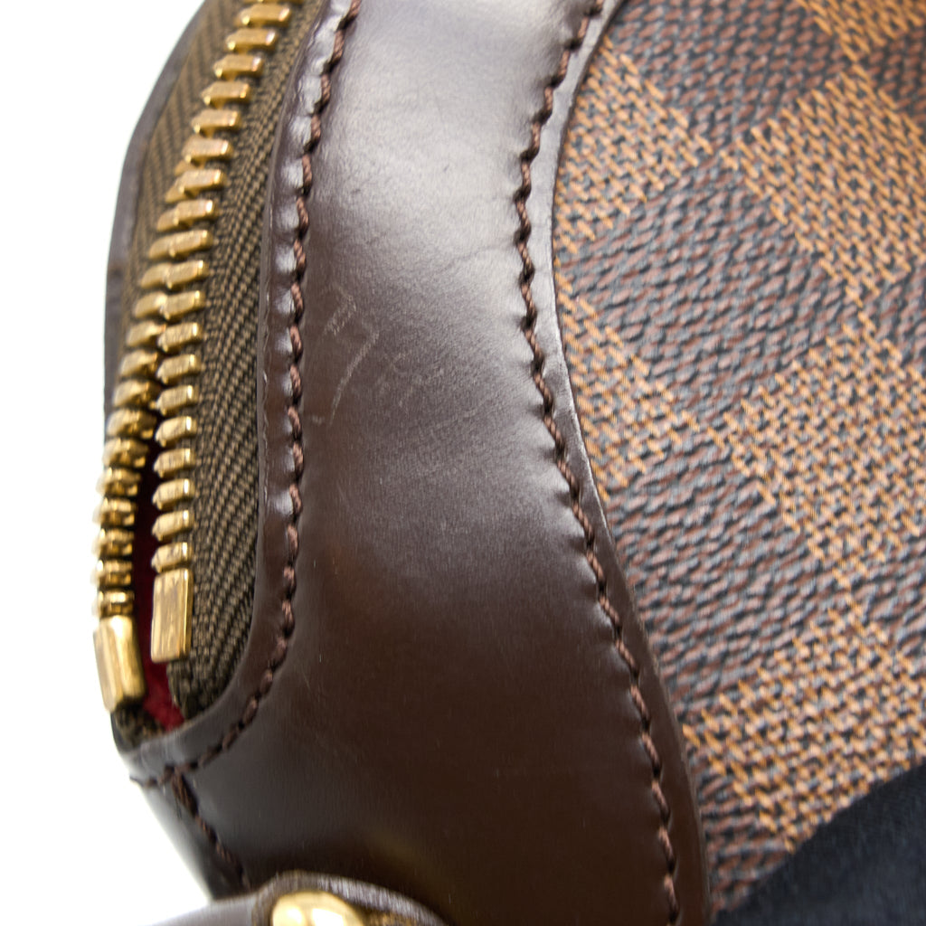 LOUIS VUITTON TREVI BAG DAMIER EBENE CANVAS GHW