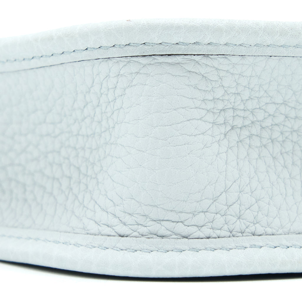 HERMES MINI EVELYN CLEMENCE BLUE PALE/GRIS ETAIN GHW