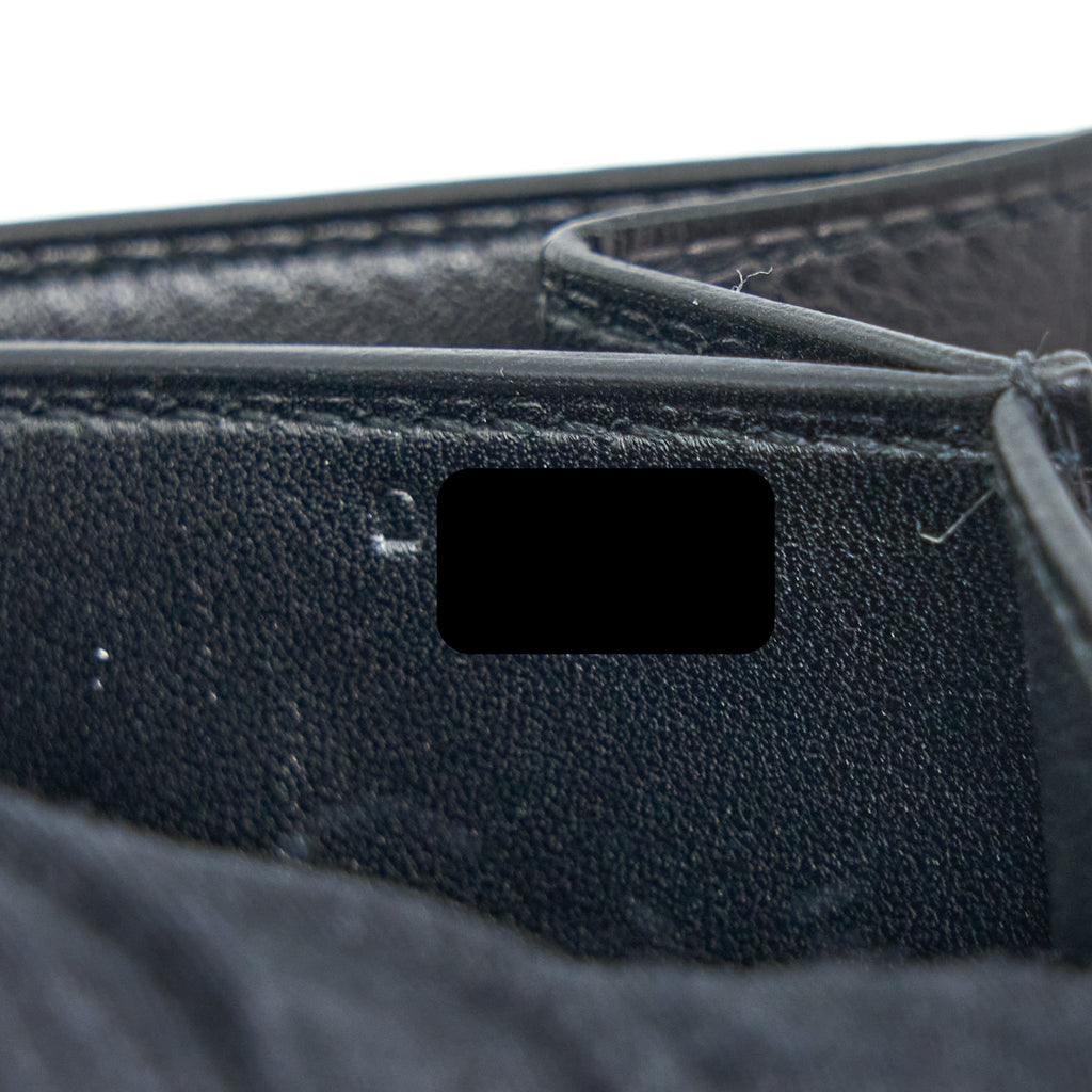 HERMES 2002 20 BAG EVERGRAIN BLACK SHW