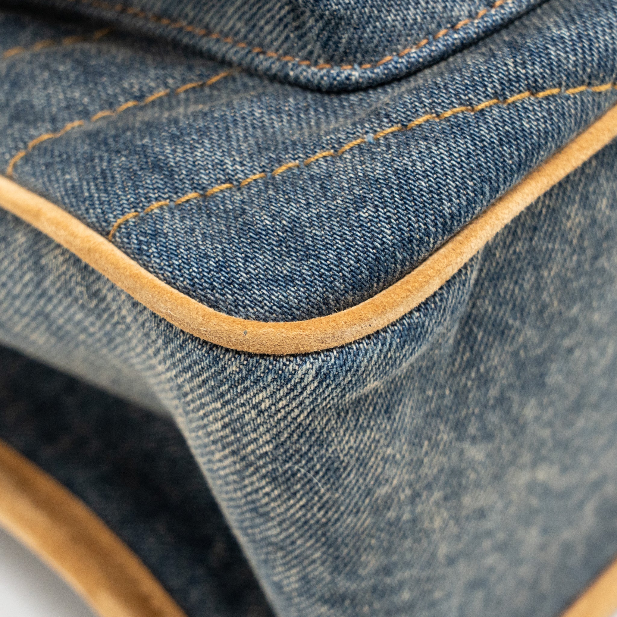 SAINT LAURENT/YSL NIKI SHOULDER BAG DENIM BLUE/ CINNAMON GHW