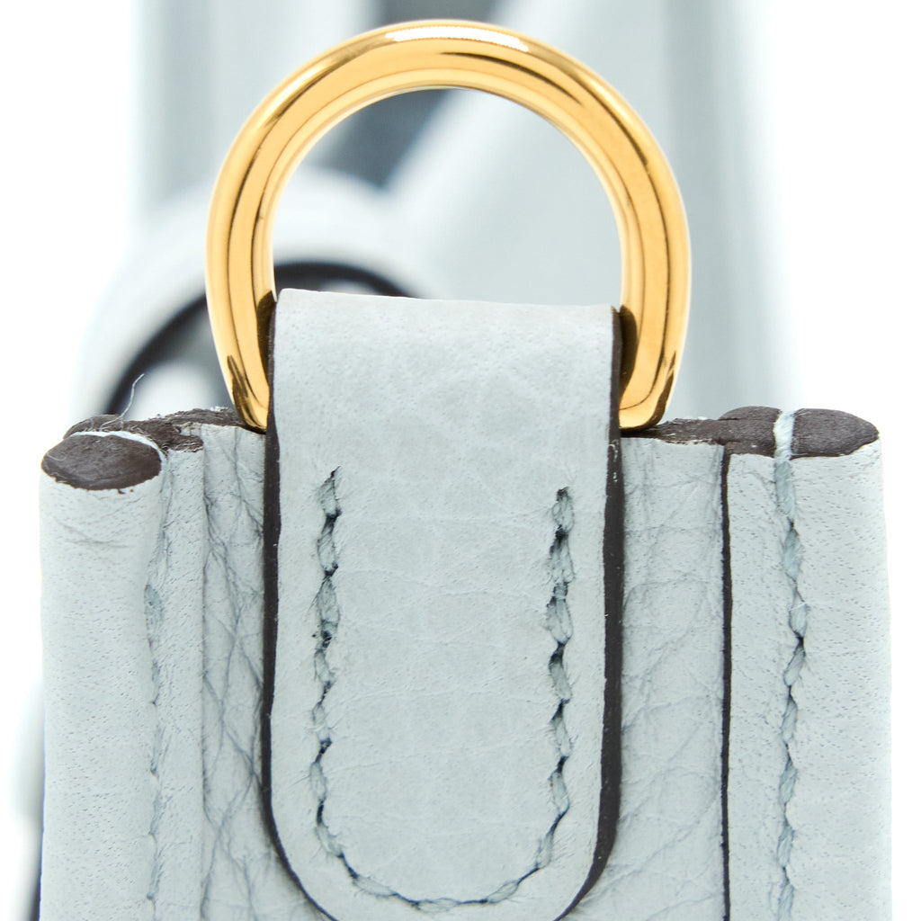 HERMES MINI EVELYN CLEMENCE BLUE PALE/GRIS ETAIN GHW