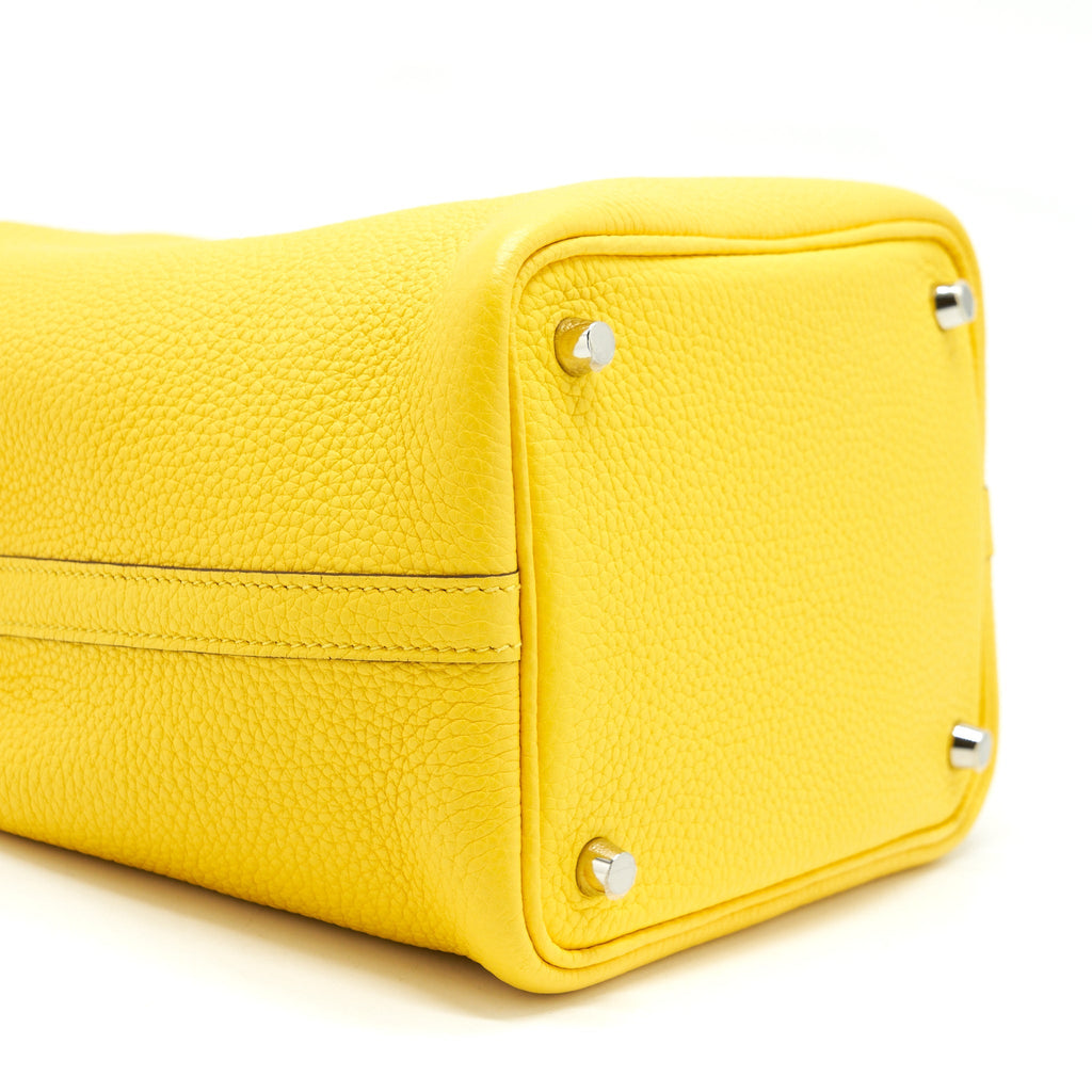 HERMES PICOTIN 18 LOCK BAG CLEMENCE JAUNE DE NAPLES SHW