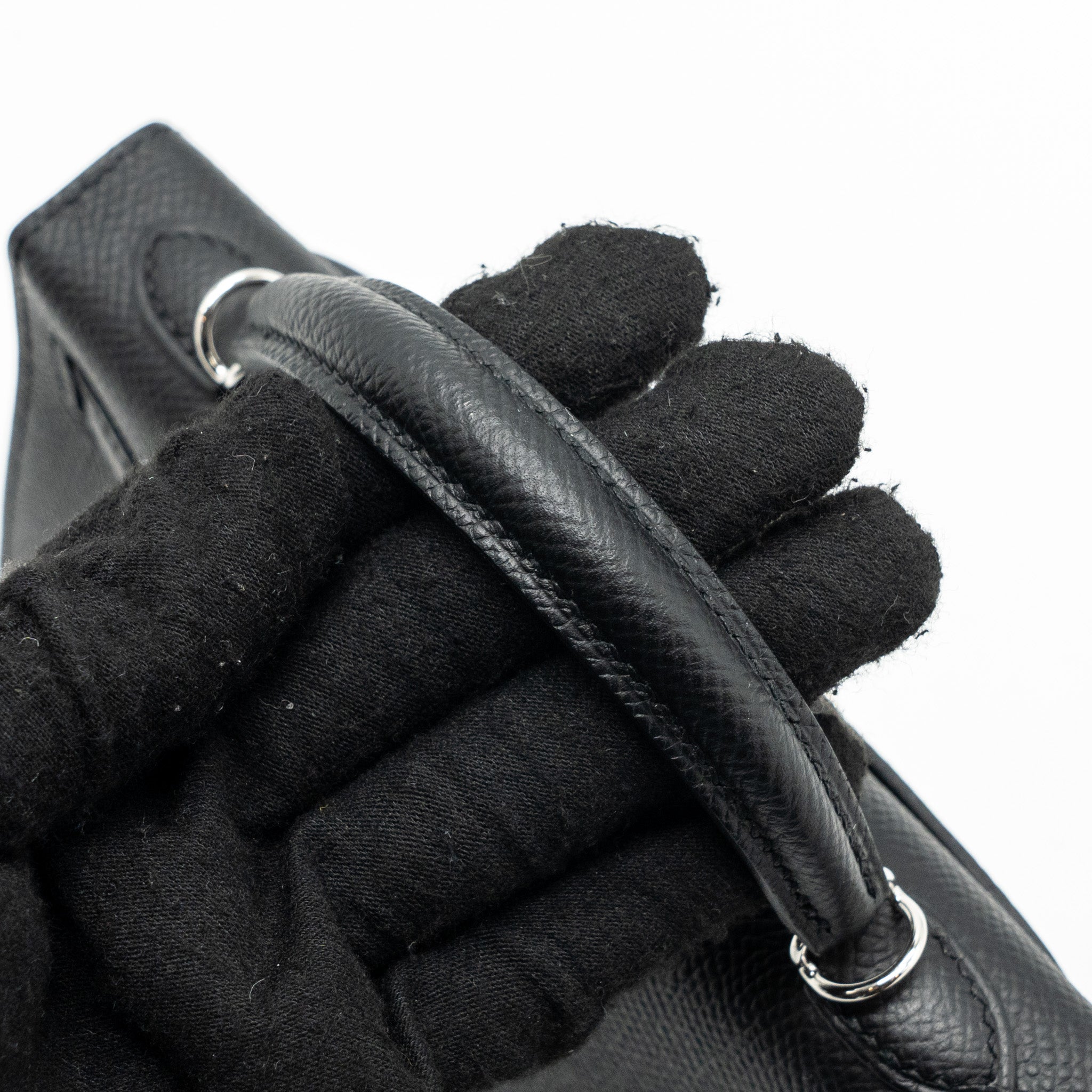 HERMES MINI KELLY II EPSOM BLACK SHW