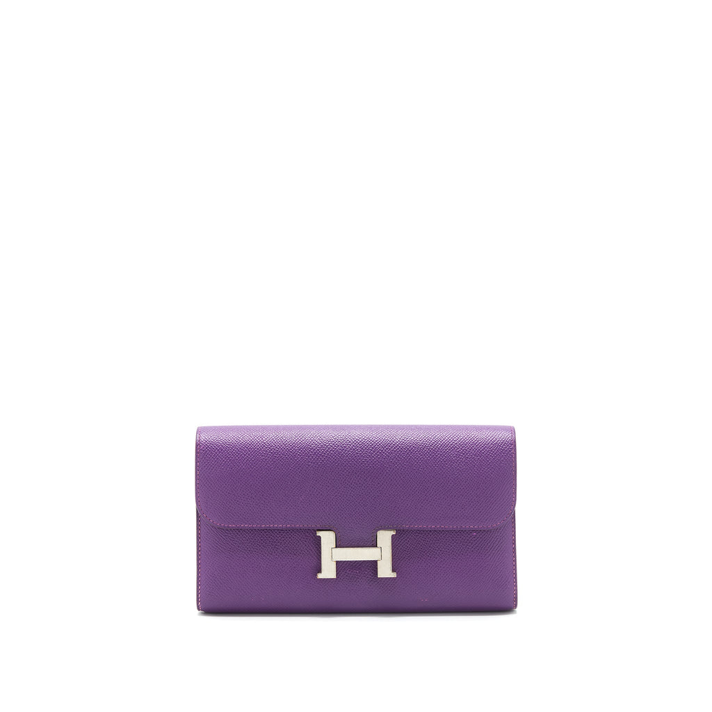 HERMES CONSTANCE WALLET EPSOM PURPLE SHW