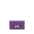 HERMES CONSTANCE WALLET EPSOM PURPLE SHW