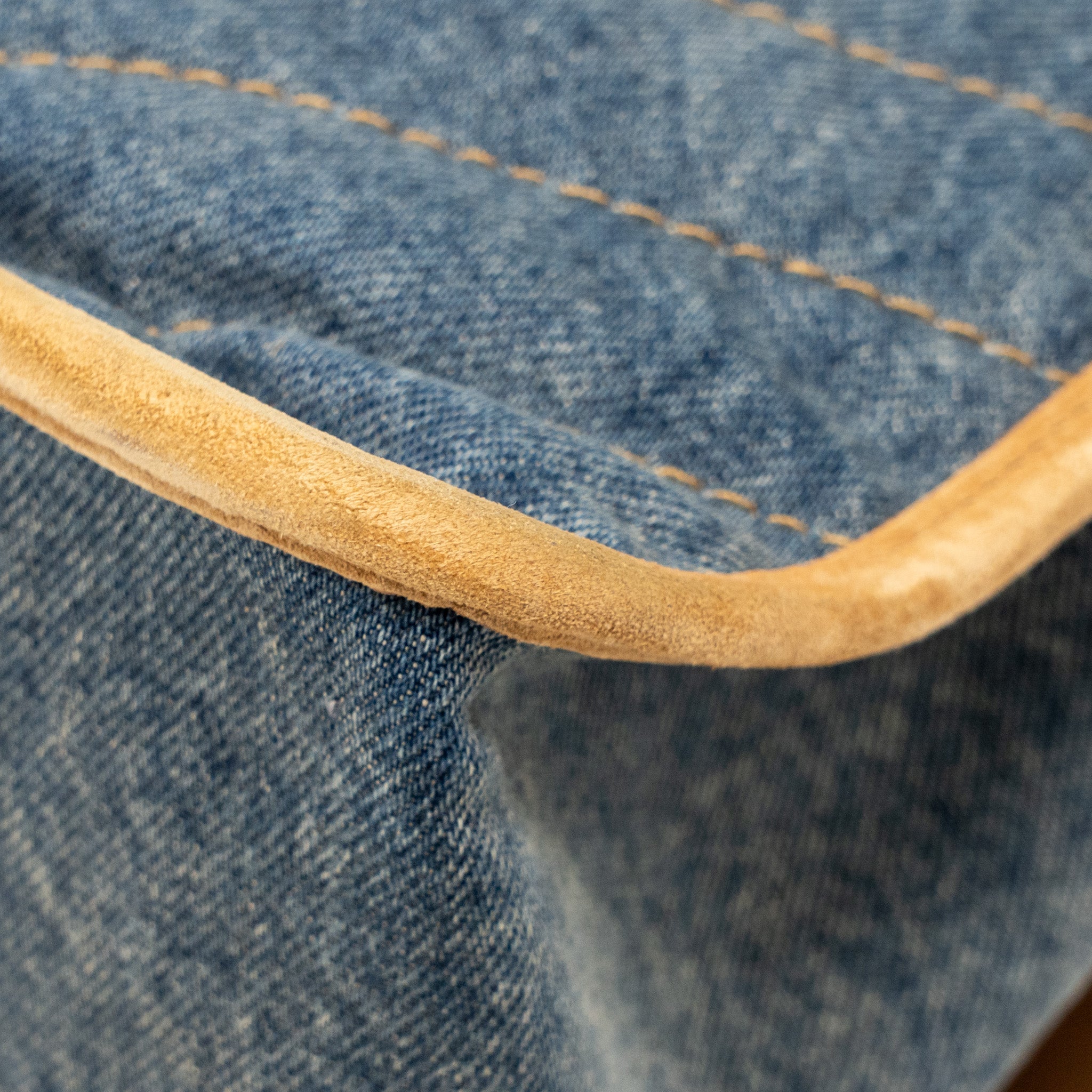 SAINT LAURENT/YSL NIKI SHOULDER BAG DENIM BLUE/ CINNAMON GHW