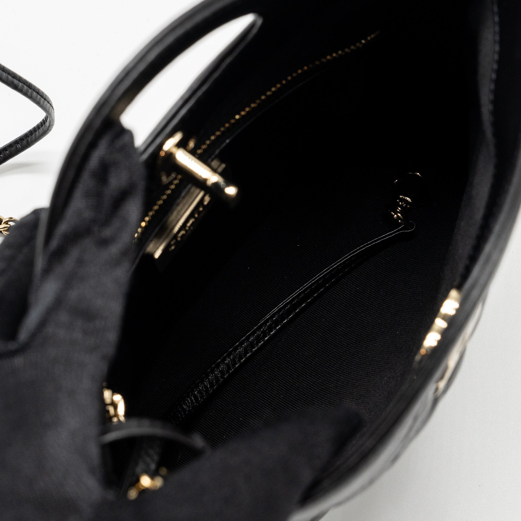 CHANEL 23A MINI 31 BAG CALFSKIN BLACK LGHW (MICROCHIP)