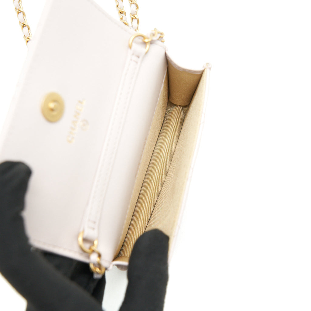 CHANEL 21B LILAC/ LIGHT PURPLE PEARL CRUSH MINI BELT BAG