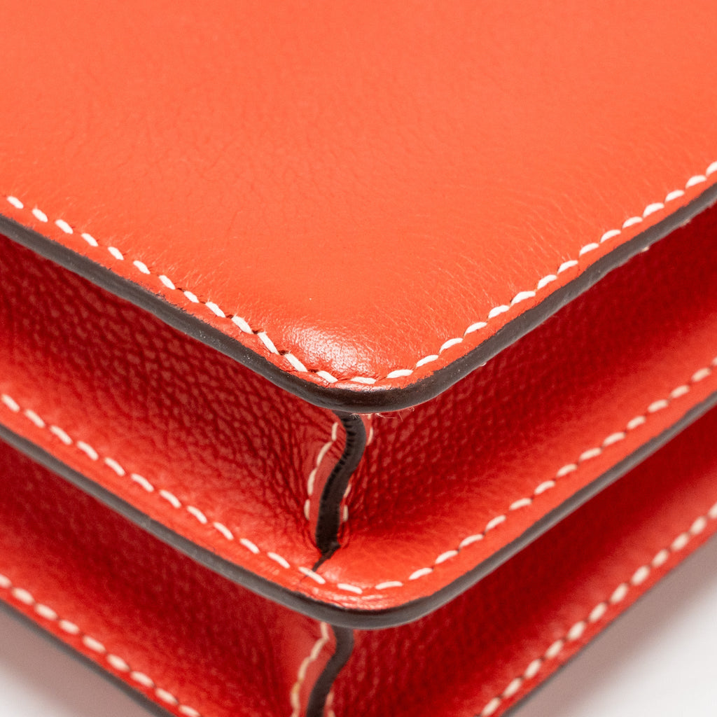 HERMES ROULIS 23 EVERCOLOR ROUGE TOMATE GHW