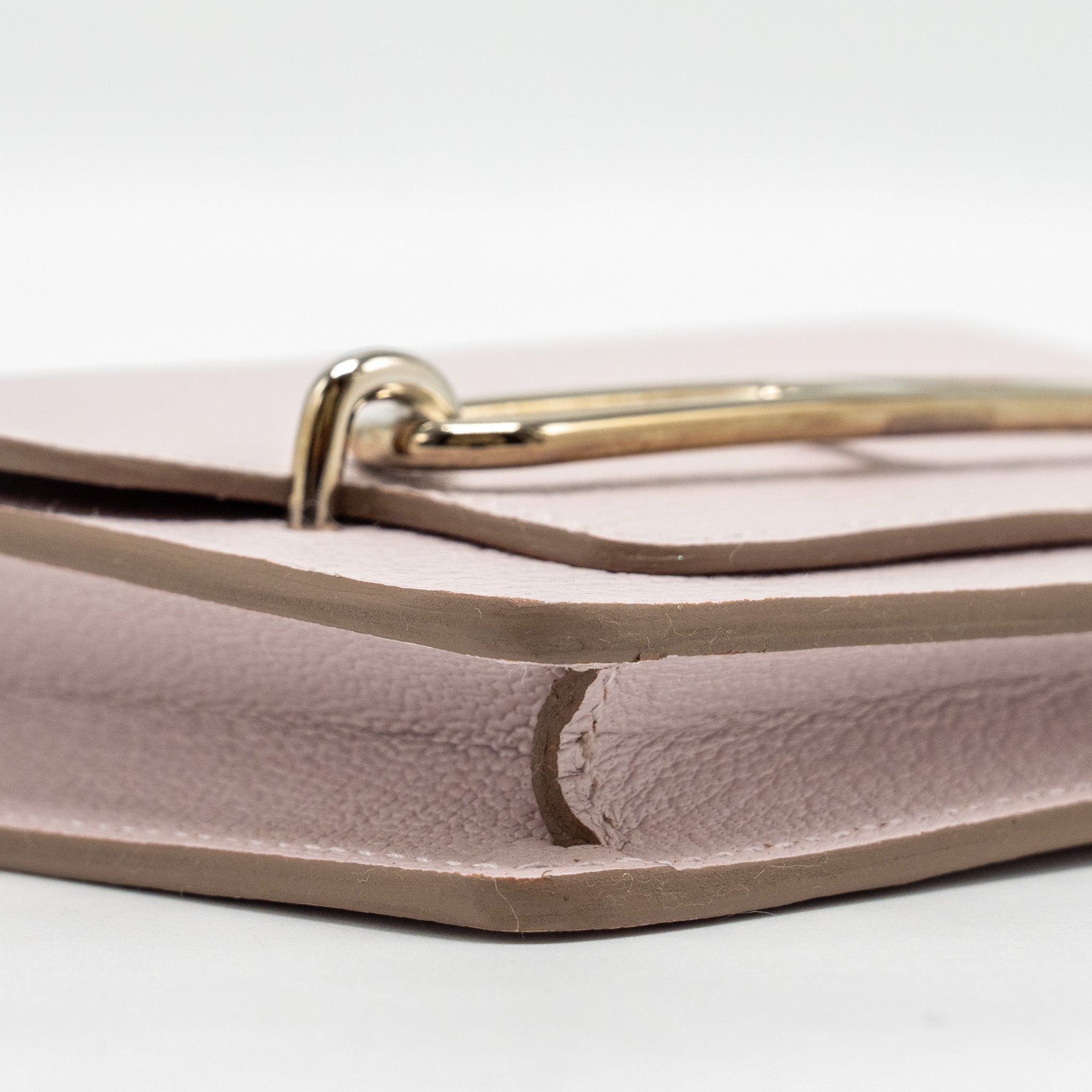 HERMES ROULIS SLIM CHÈVRE MYSORE MAUVE PALE SHW
