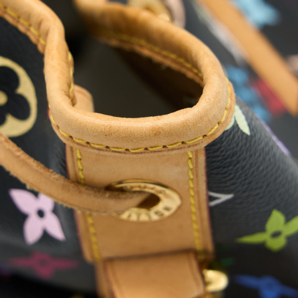 LOUIS VUITTON PETIT NOE BLACK MULTICOLOUR MONOGRAM CANVAS GHW