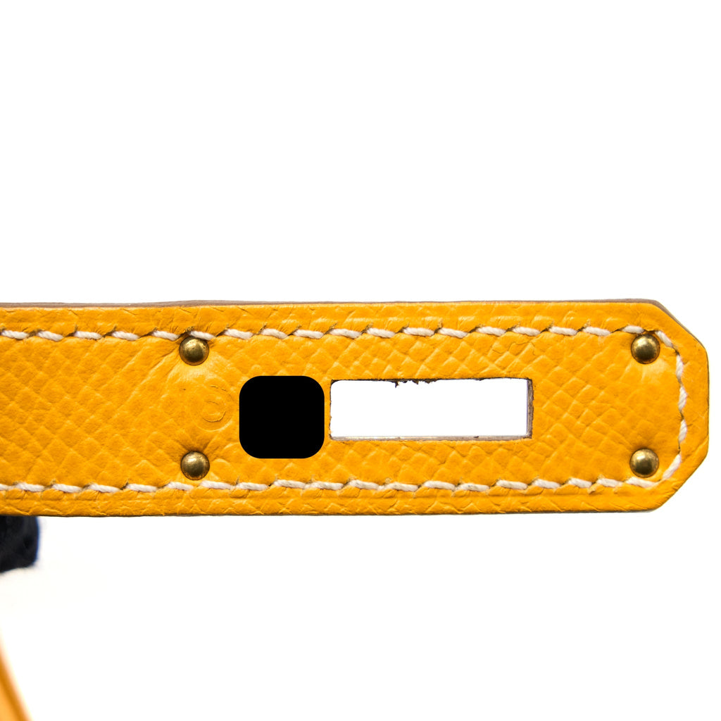 HERMES BIRKIN 30 EPSOM 9V JAUNE D’OR LGHW