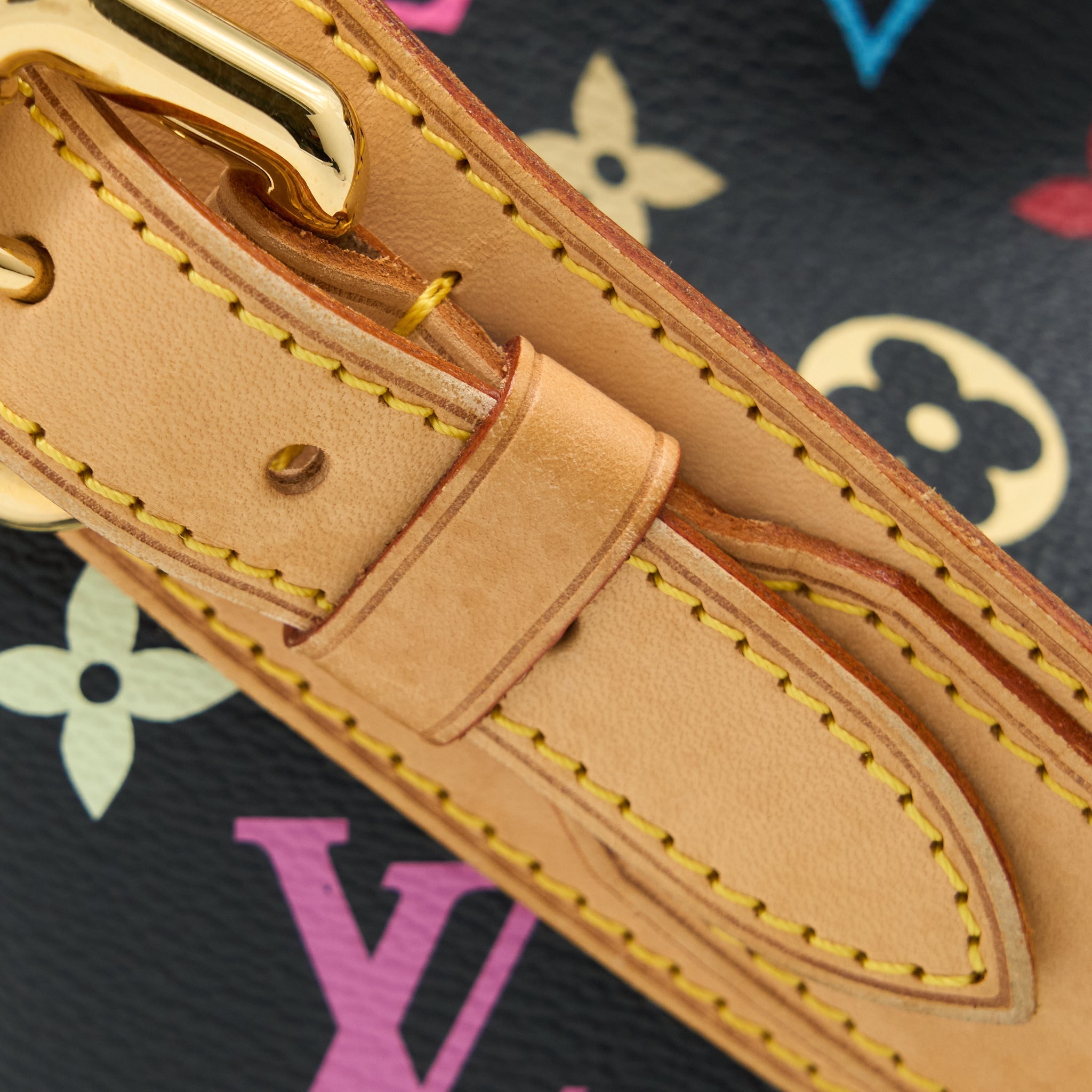 LOUIS VUITTON PETIT NOE BLACK MULTICOLOUR MONOGRAM CANVAS GHW