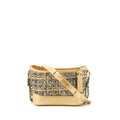 CHANEL SMALL GABRIELLE HOBO BAG TWEED GOLD/MULTICOLOUR