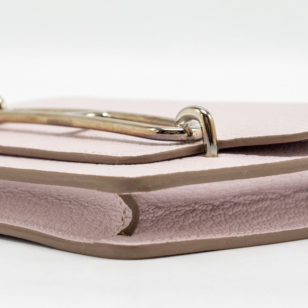 HERMES ROULIS SLIM CHÈVRE MYSORE MAUVE PALE SHW