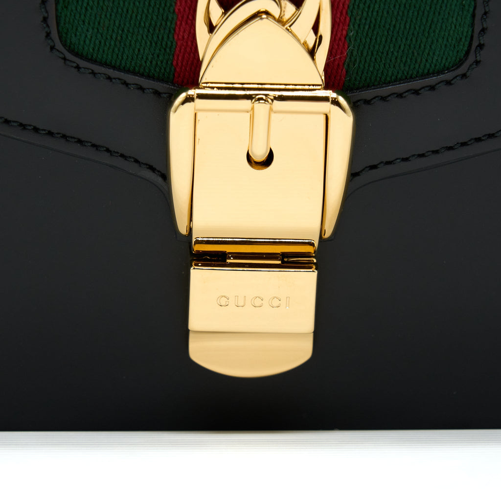 GUCCI SYLVIE BAG BLACK GHW