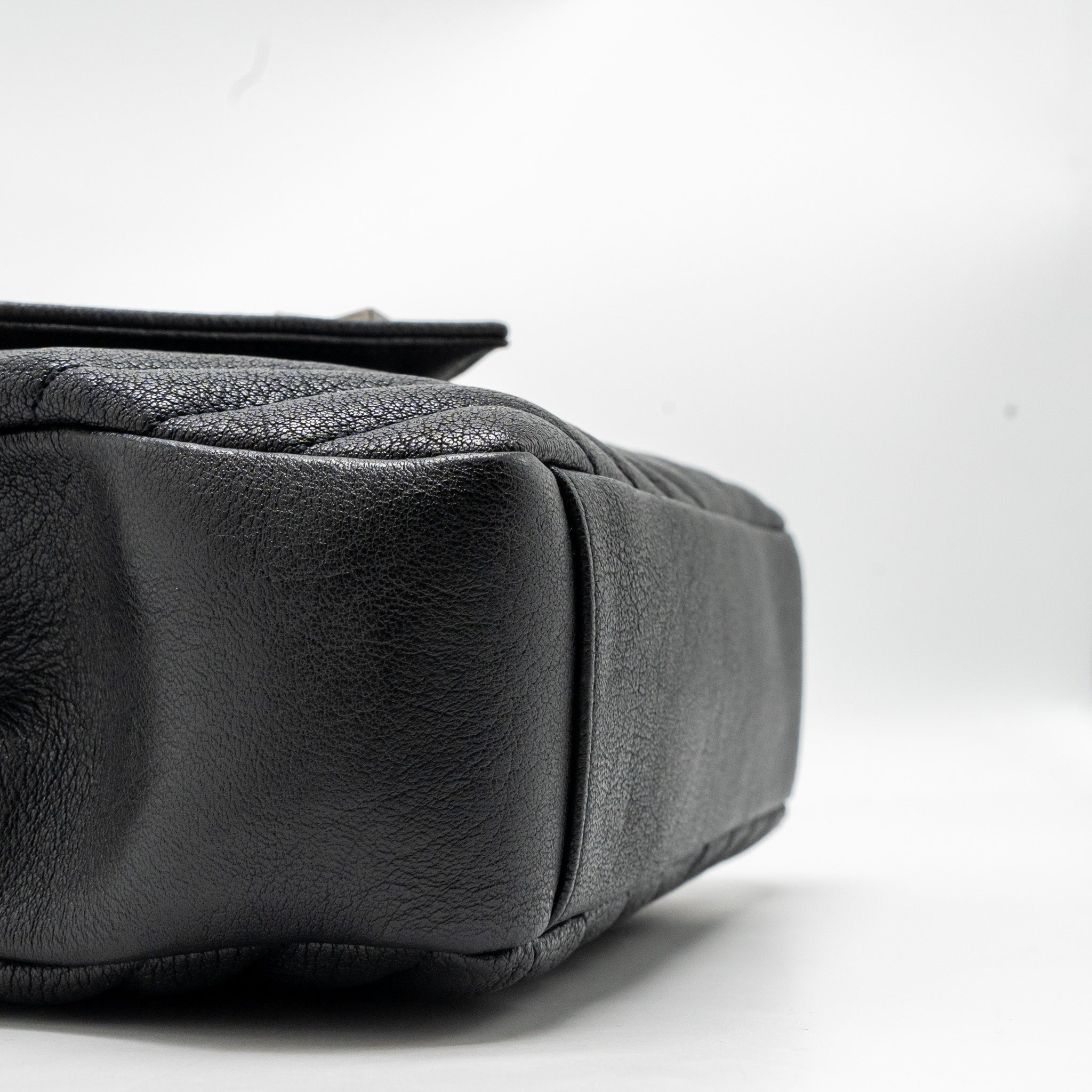 SAINT LAURENT/YSL MEDIUM COLLEGE BAG LAMBSKIN BLACK SHW