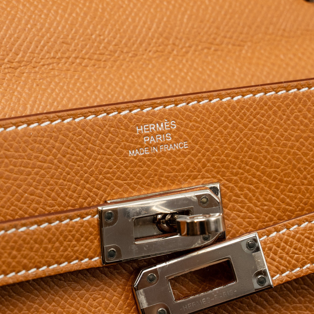 HERMES KELLY TO GO EPSOM GOLD SHW