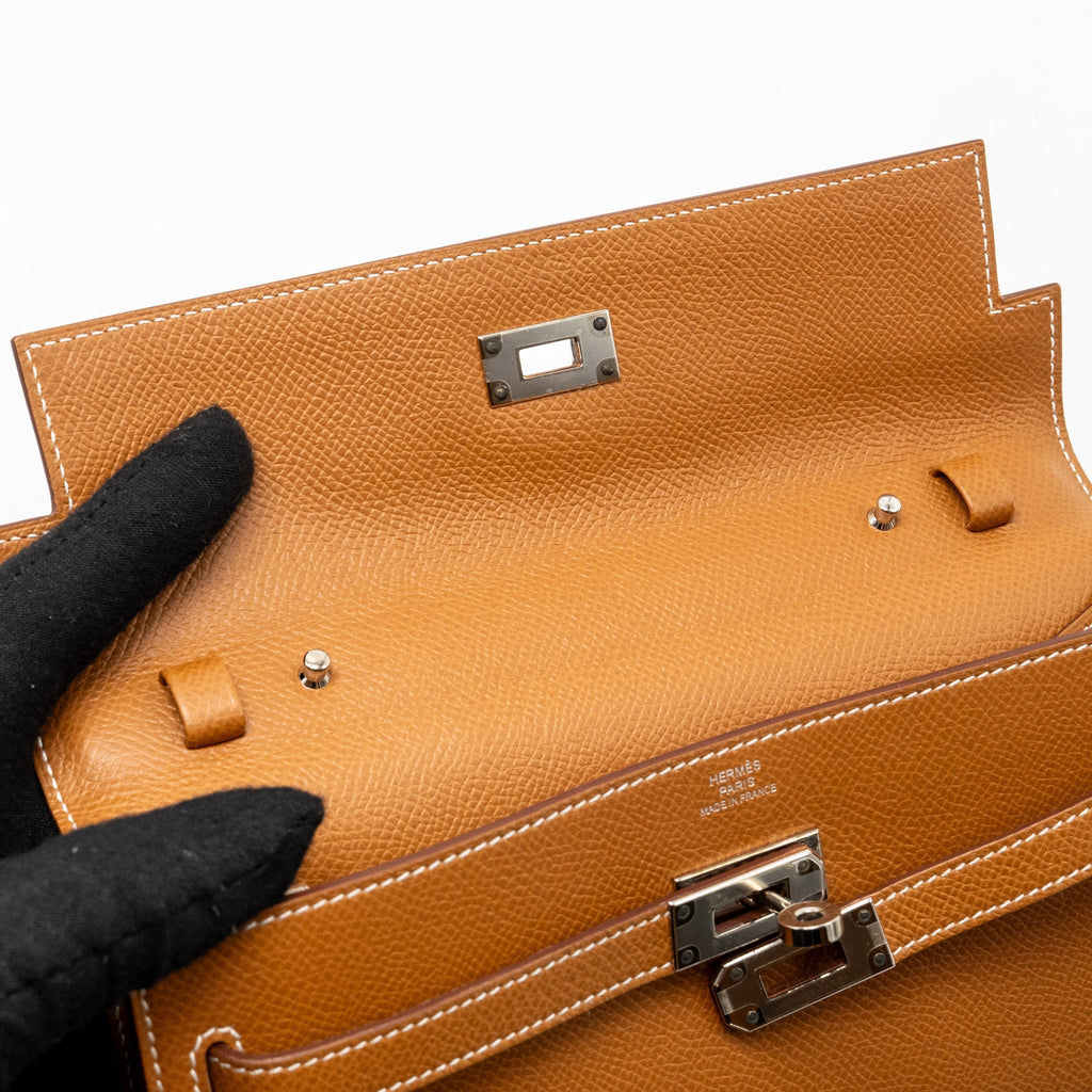HERMES KELLY TO GO EPSOM GOLD SHW