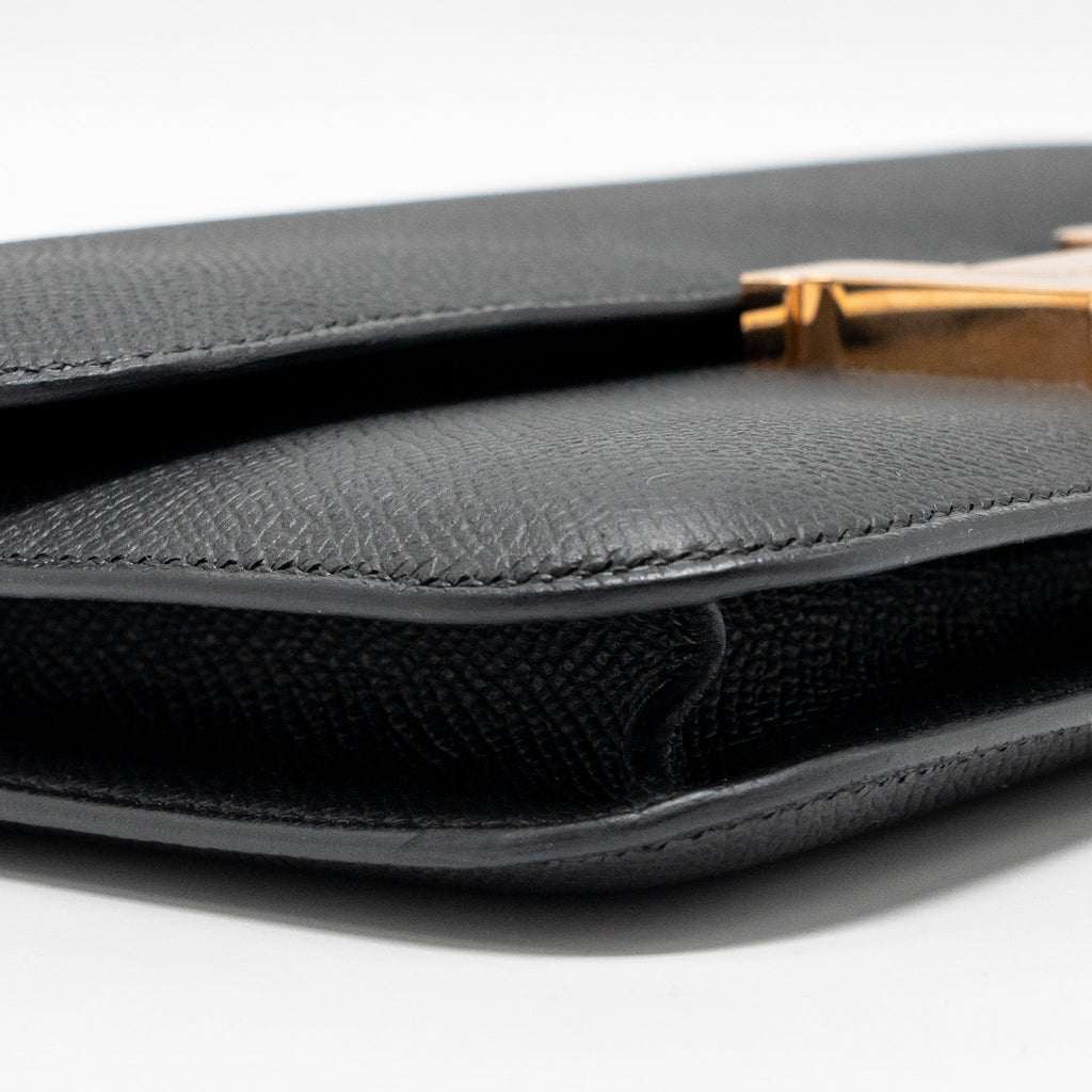 HERMES CONSTANCE ELAN EPSOM BLACK RGHW