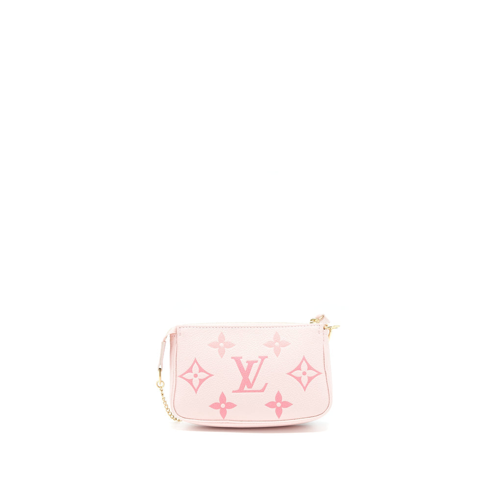 LOUIS VUITTON MINI POCHETTE PINK EMPREINTE