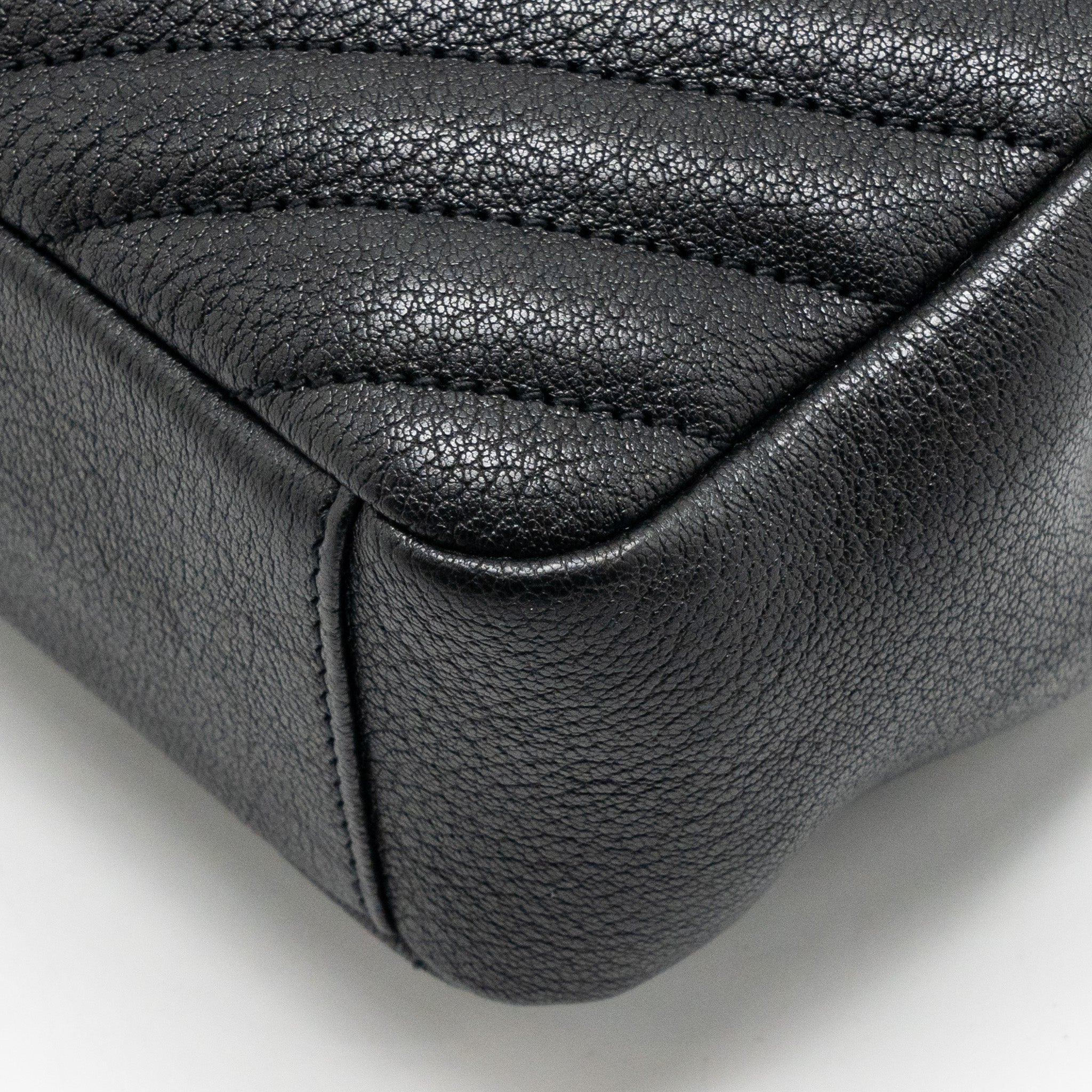 SAINT LAURENT/YSL MEDIUM COLLEGE BAG LAMBSKIN BLACK SHW