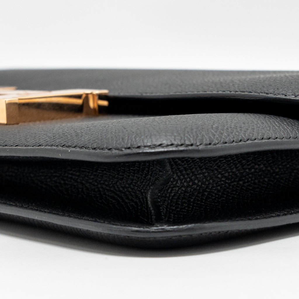 HERMES CONSTANCE ELAN EPSOM BLACK RGHW