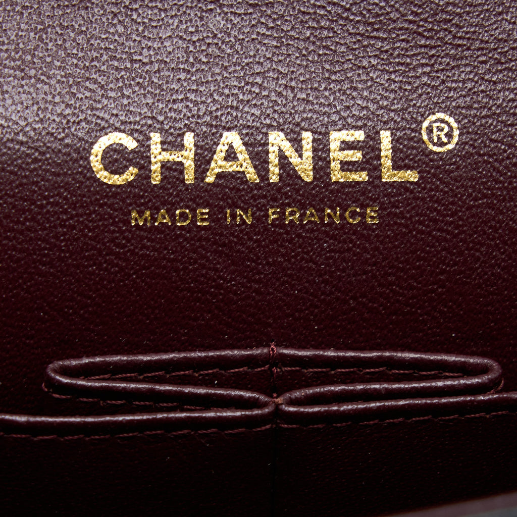 CHANEL MEDIUM CLASSIC DOUBLE FLAP BAG LAMBSKIN BLACK GHW