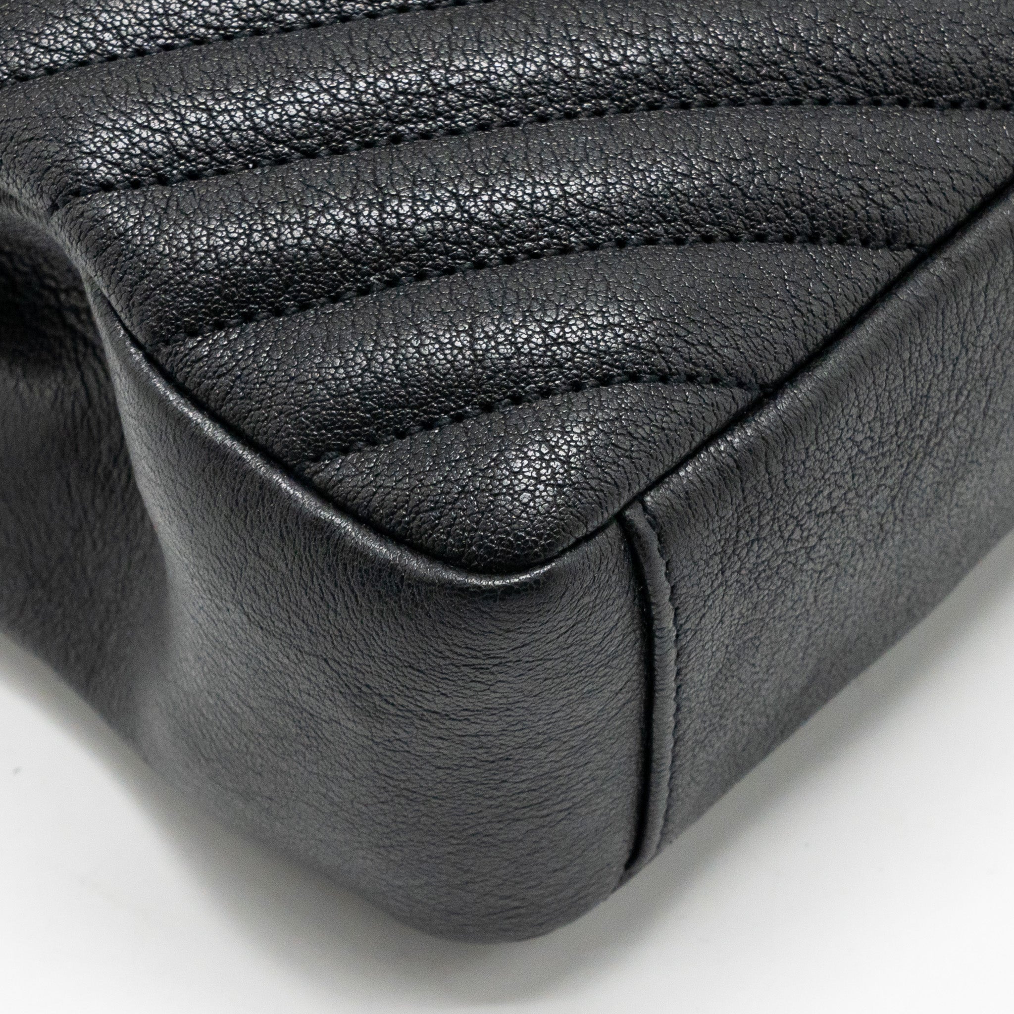 SAINT LAURENT/YSL MEDIUM COLLEGE BAG LAMBSKIN BLACK SHW