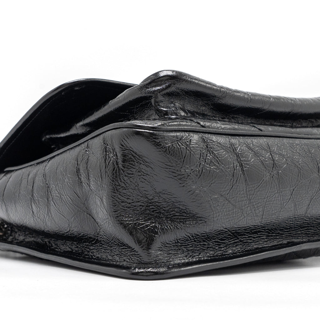 SAINT LAUREN MEDIUM NIKI CALFSKIN BLACK RUTHENIUM HARDWARE