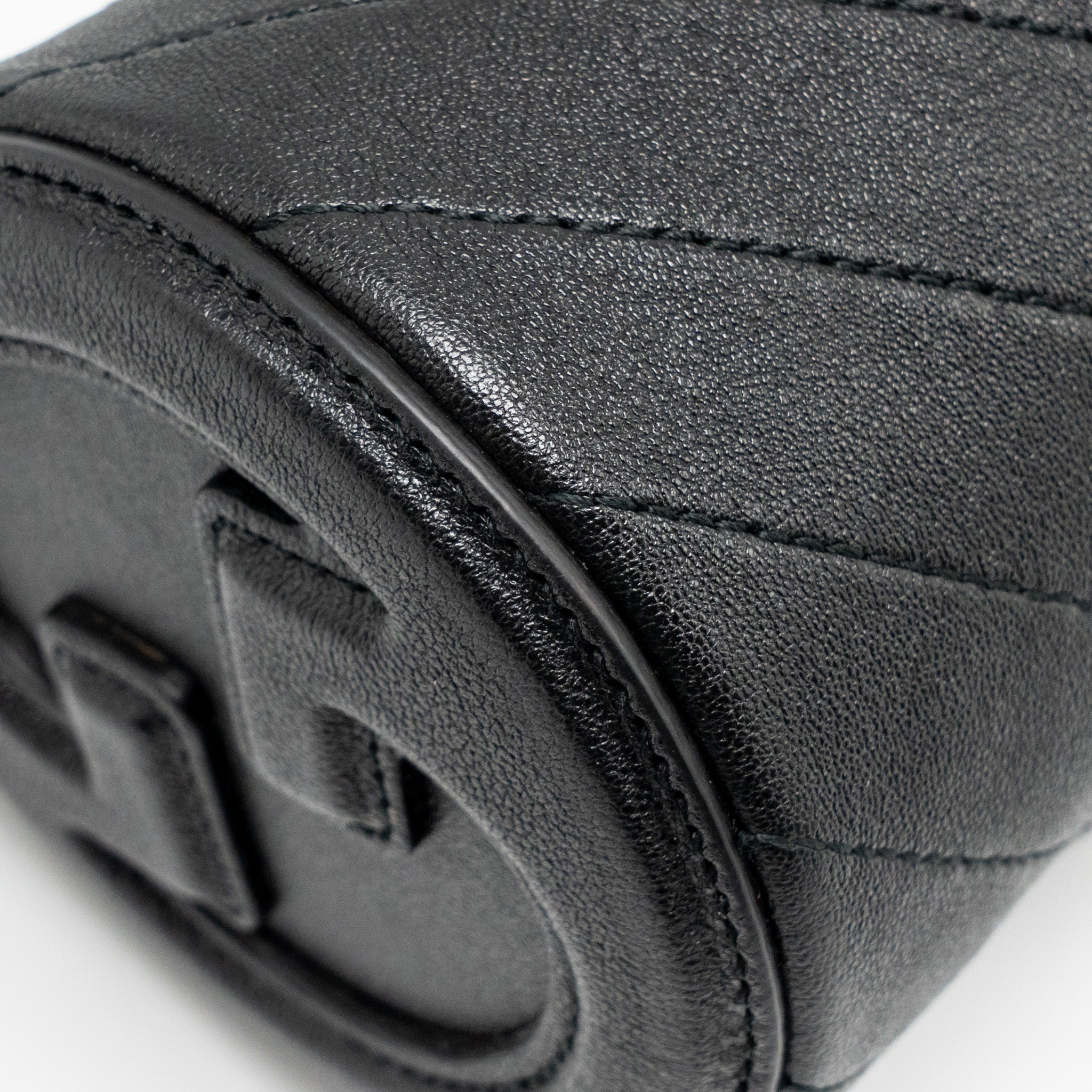 GUCCI BLONDIE MINI SHOULDER BAG LEATHER BLACK SHW