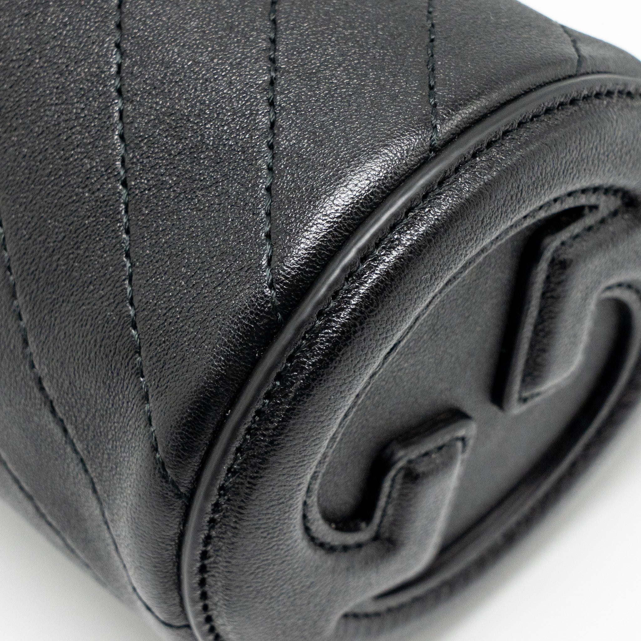 GUCCI BLONDIE MINI SHOULDER BAG LEATHER BLACK SHW