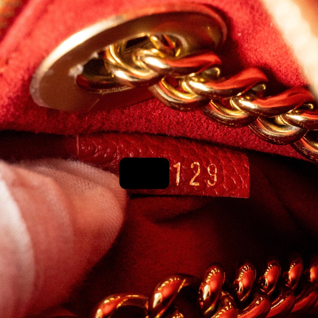 LOUIS VUITTON SURENE BB MONOGRAM CANVAS RED GHW
