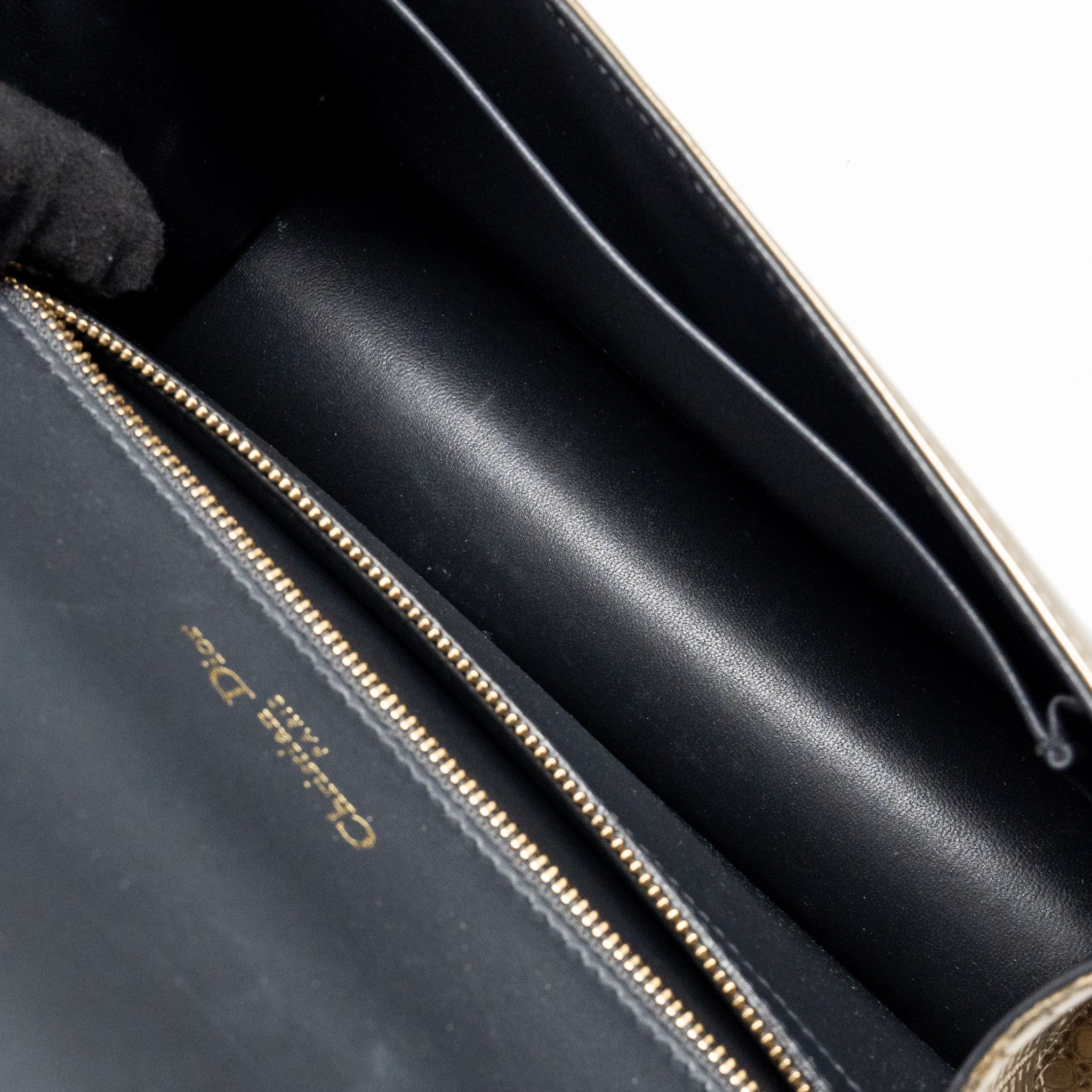 DIOR MEDIUM DIORAMA METALLIC CALFSKIN LIGHT GOLD WITH LGHW